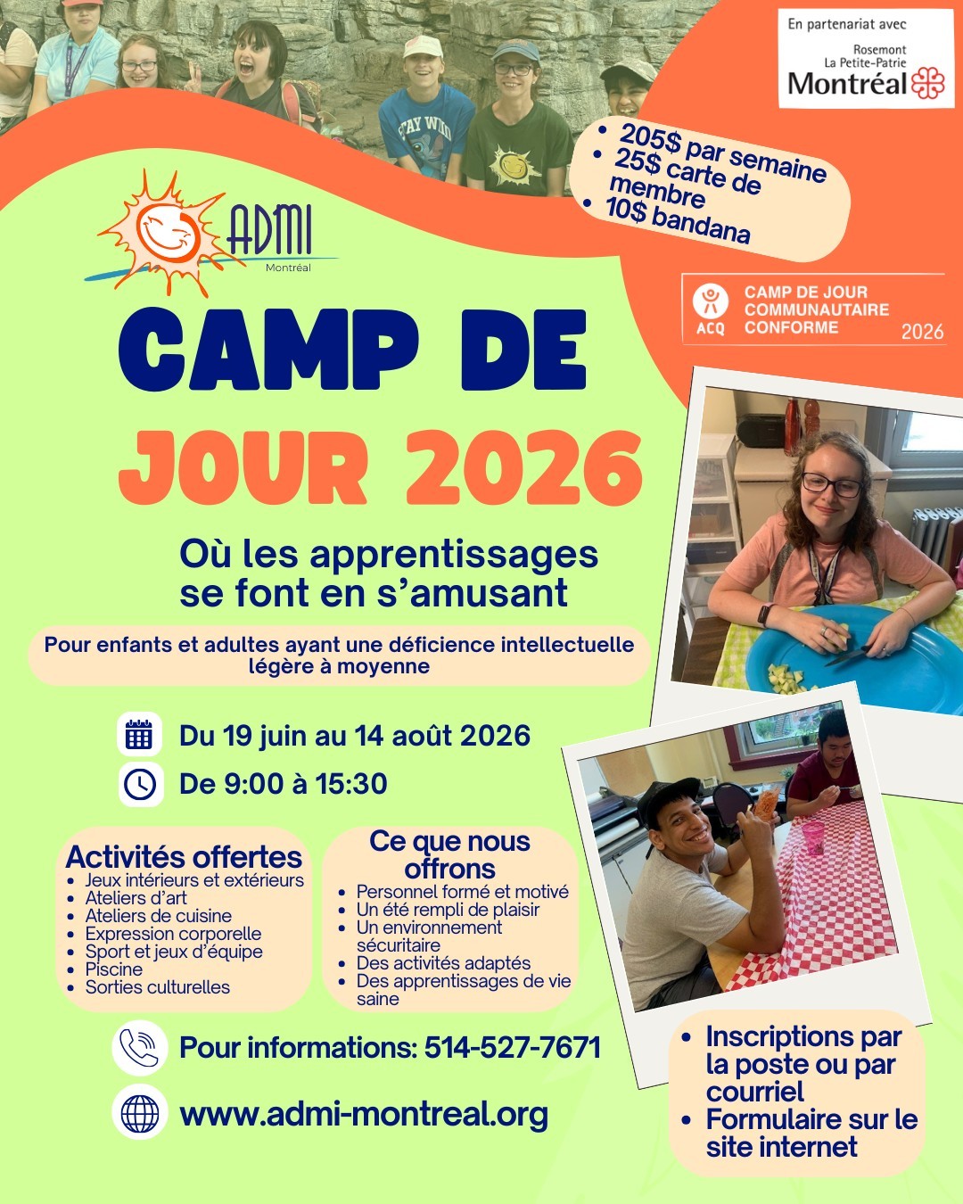 Camp de jour